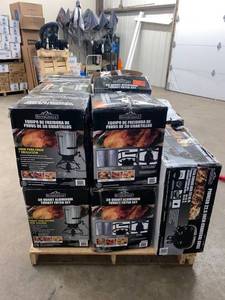 PALLETS OF TURKEY FRYERS ,FIRE PIT,GRILE AND MORE 13 PCS