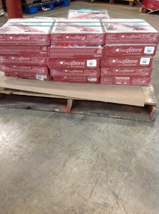 lot 3 image: Pallet with 28 Cases of SnapStone  Mist 12 in. x 12 in. Porcelain Floor Tile (5 sq. ft.  case)  2 not used