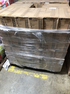 lot 13 image: Pallet with 384 pieces total- 4 in. 3000K Soft White Integrated LED Recessed Ultra Low Glare Trim Downlight with Deep Black Baffle Insert 625 Lumens - new