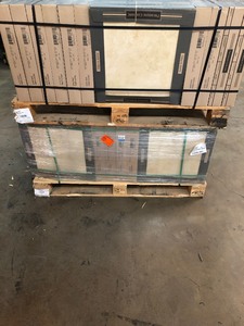 lot 21 image: Pallet of 52 cases MSI Quebec Beige 18 in. x 18 in. Glazed Ceramic Floor and Wall Tile (20.25 sq. ft.case) retail $ 1000