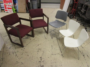 lot 519 image: RECEPTION CHAIRS