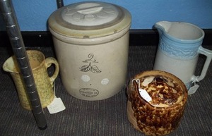 lot 36 image: Large Crock and More