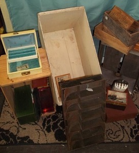 lot 37 image: Assorted Boxes and Containers