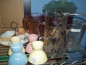 lot 42 image: Egg Holders, Pitchers, and More