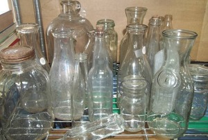 lot 43 image: Vintage Glass Bottles