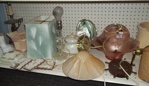 lot 108 image: Lamps with Lamp and Light Accessories