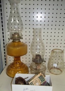 lot 135 image: Oil Lamps and More