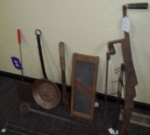 lot 136 image: Hay Saw, Corn Knife, and More