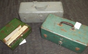lot 144 image: Vintage Tackle Boxes and More