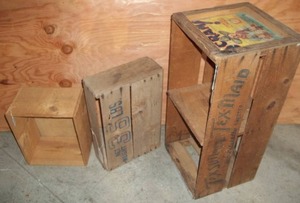 lot 202 image: Wooden Crates