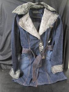 lot 210 image: Y.O.Y.O. Mid-Waist Denim Jacket Wit...