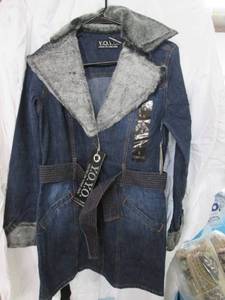lot 217 image: Y.O.Y.O. Mid-Waist Denim Jacket Wit...