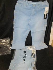 lot 219 image: (2) LA Blues Ladies Flood Length Pants (Size 6) NIP 1C