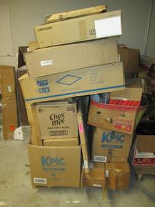 lot 220 image: Pallet Lot of Assorted Electronics Computer Tower HousingKeyboardsMonitors All Items As is Great Resale Value