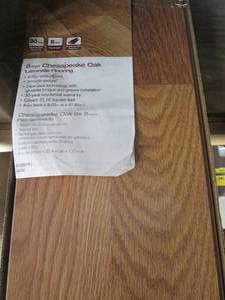 lot 263 image: Home Decorators 8MM Laminate Floori...