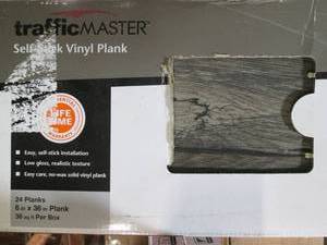 lot 264 image: Traffic Master Self-Stick Vinyl Pla...