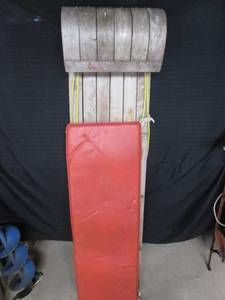 lot 3 image: Paris wood toboggan...
