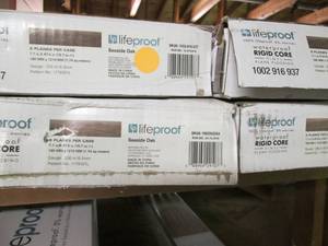 lot 49 image: 4 Cases of Life Proof Waterproof Vinyl Plank Flooring (Seaside Oak) 18.7 Sq. Ft.Ea 7C