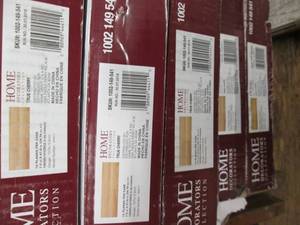 lot 46 image: 5 Cases of Home Decorators 4MM Laminate Flooring (True Cherry) 24.74 Sq. Ft.Ea. 6B