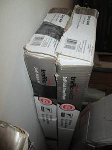 lot 59 image: 3 Cases of Traffic Master Self Stick Vinyl Flooring (Grey Ash 14-Wall