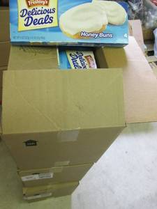 lot 79 image: 3 Cases of Mrs. Freshleys Iced Honey Buns (16 Packages of 4Case) Past Date See Photos 12
