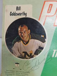 lot 59 image: Bill Goldsworthy - Power Play Chess of The Hockey Games
