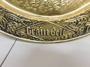 lot 68 image: Grain Belt Been a Long Time a Brewing Brass Beer Plaque