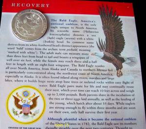 2008 Bald Eagle Coin and Metal Set
