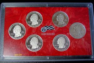 2009 United States Mint Silver Proof United States Territories Quarters Set