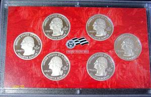 2009 United States Mint Silver Proof United States Territories Quarters Set