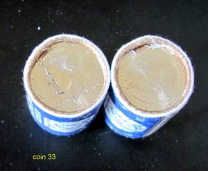 2 Rolls - 2001 P & D Kennedy Half Dollars