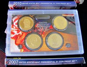 Original United States Mint Issue Collectors Box of Presidential Dollars
