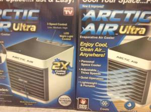 lot 12 image: As Seen on TV Arctic Air Ultra Portable in Home Air Cooler  Energy Efficient not used