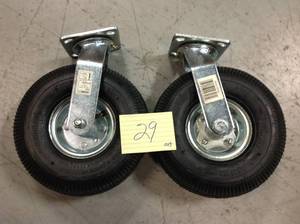 lot 29 image: Shepherd 10 in. Pneumatic Swivel Caster with 350 lb. Load Rating