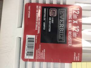lot 36 image: Everbilt 12 in. x 12 in. 4-Way WallCeiling Register in good condition