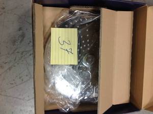 lot 37 image: GROHE Euphoria 3-Spray 10 in. Single Ceiling Mount Fixed Rain Shower Head in Starlight Chrome not used