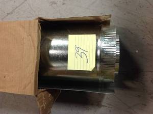 lot 39 image: 6 in. x 5 ft. Round Metal Duct Pipe not used