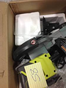lot 58 image: RYOBI 7-14 in. Miter Saw in good condition