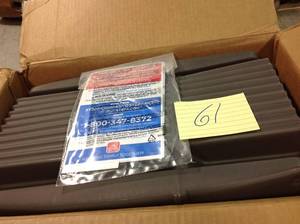 lot 61 image: Step2 Mail Master Streamline Stone Grey OverPost Mounted Plastic Mailbox in good condition