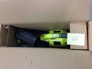 lot 66 image: Ryobi 110 MPH 480 CFM Variable-Speed Turbo 40-Volt Lithium-ion Cordless Battery Jet Fan Leaf Blower (Tool Only) in good condition