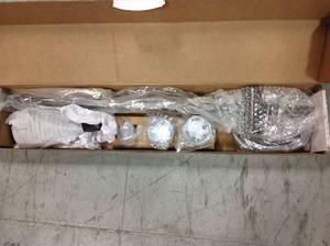 lot 69 image: MOEN 4-Spray 4 in. Eco-Performance Handheld Handshower with Slidebar in Oil Rubbed Bronze in good condition