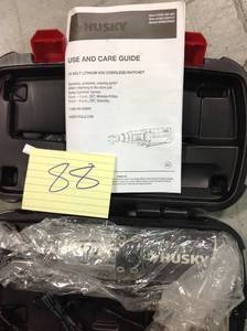 lot 88 image: Husky 38 in. Drive 12-Volt Lithium Ion Cordless Ratchet in good condition