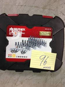 lot 96 image: Husky 38 in. Drive Master Bit Socket Set (37-Piece) MISSING PCS