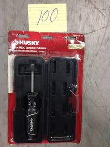 lot 100 image: Husky 14 in. Hex Inch Torque Screw Driver in good condition