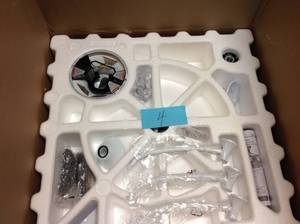 lot 4 image: Anderson CF0140 22 in. IndoorOutdoor White Ceiling Fan not used