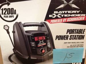 lot 15 image: Schumacher BE01255 1200A 12V Jump Starter, good condition