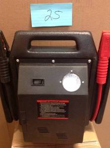 lot 25 image: SPEEDWAY Emergency Car Jump Starter and Compressor with Rechargeable Battery good condition