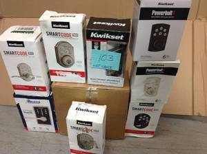 lot 103 image: Gaylord with Assorted LOT OF KWIKSET AND SMARTCODE not inspected some may be missing pieces