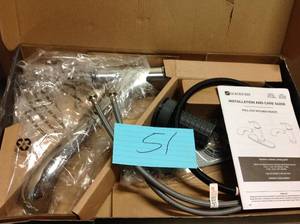 lot 51 image: Glacier Bayer Bay 67737-0001 Market Pull-Out Sprayer Kitchen Faucet in Chrome  in good condition