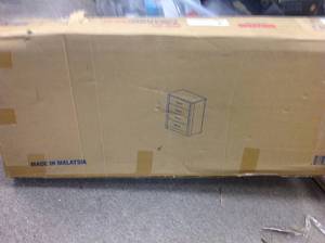 lot 126 image: Hodedah 4 Drawer Chest in Black not used